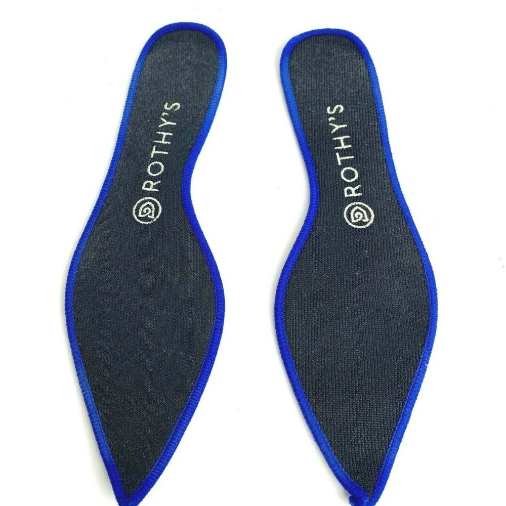 Rothys Teal Python Point Flats 9 Retired - image 7